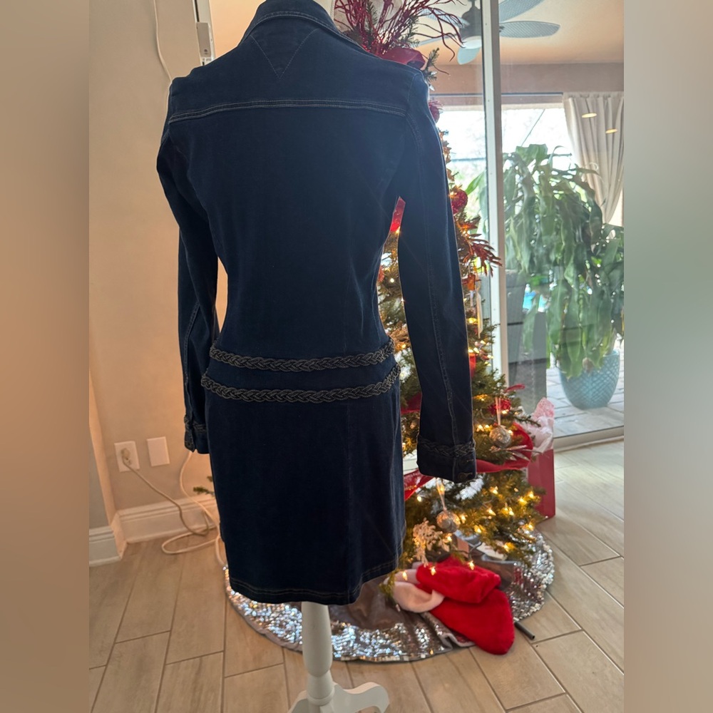 Tommy Jeans cotton/spandex button down form fitting dress. - Picture 2 of 5